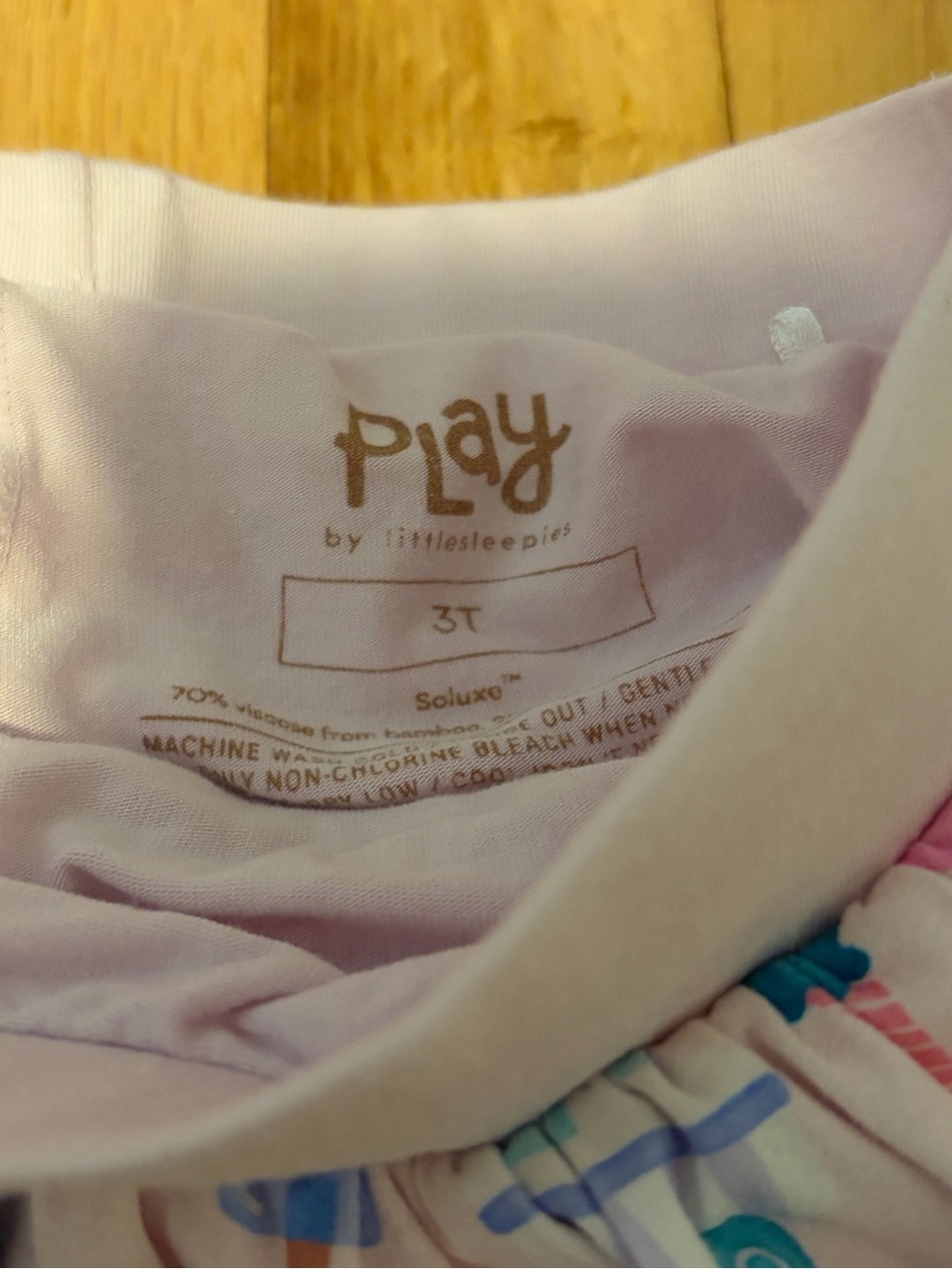 Little Sleepies Pink Striped Top and Ice Cream Print Skort Set - Picture 4 of 4